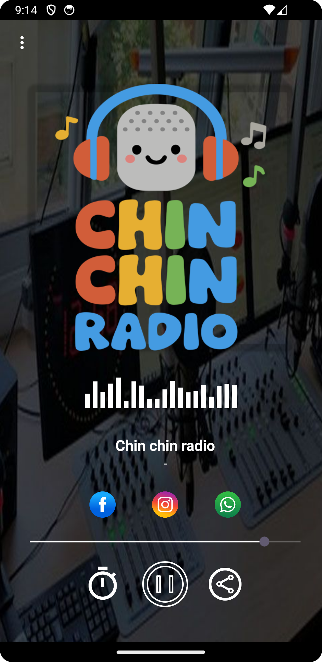 Captura de pantalla de la aplicación