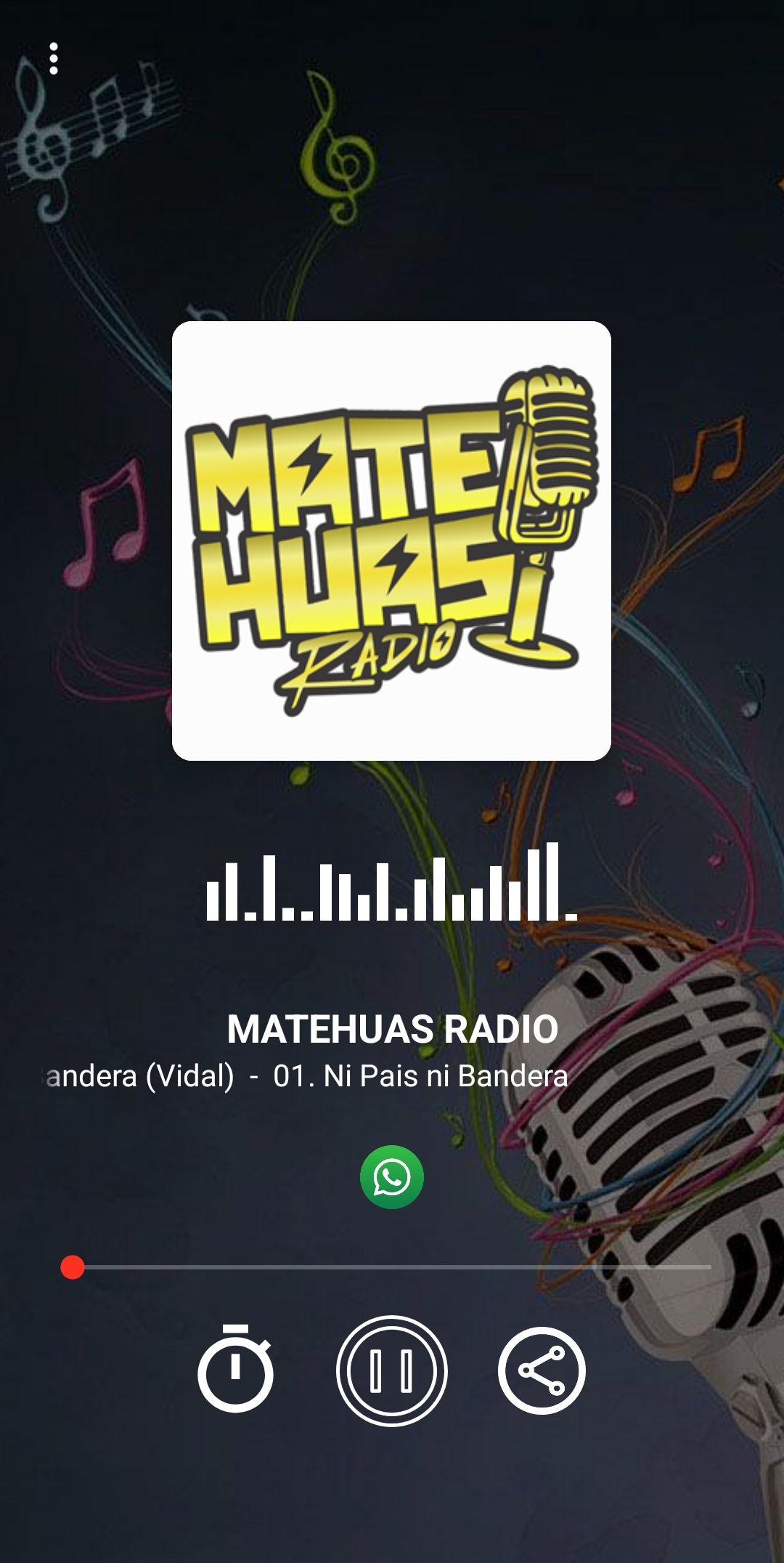 Captura de pantalla de la aplicación